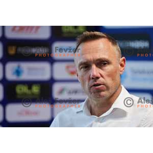 Uros Murn at press conference of Slovenia Cycling Federation in Ljubljana, Slovenia on September 16, 2025 before departure to World Championship. Photo: Filip Barbalic