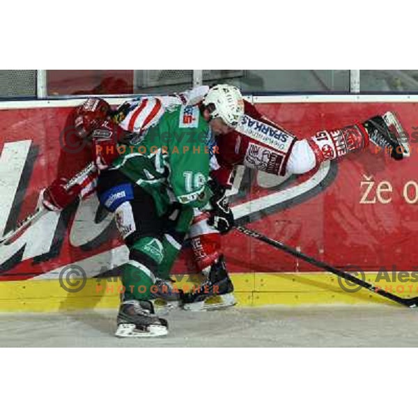 Music at ice hockey match Tilia Olimpija- KAC in EBEL league, played in Hala Tivoli, Ljubljana, Slovenia 31.10.2008 