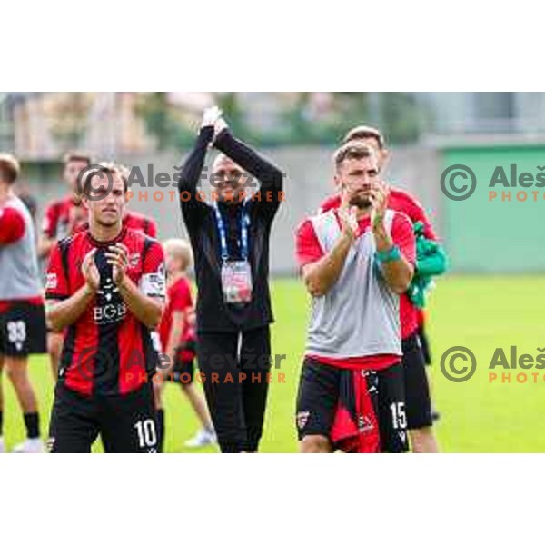 PRI in action during Prva liga Telemach 2025/2026 football match between Primorje and Aluminij in Ajdovscina, Slovenia on September 14, 2025