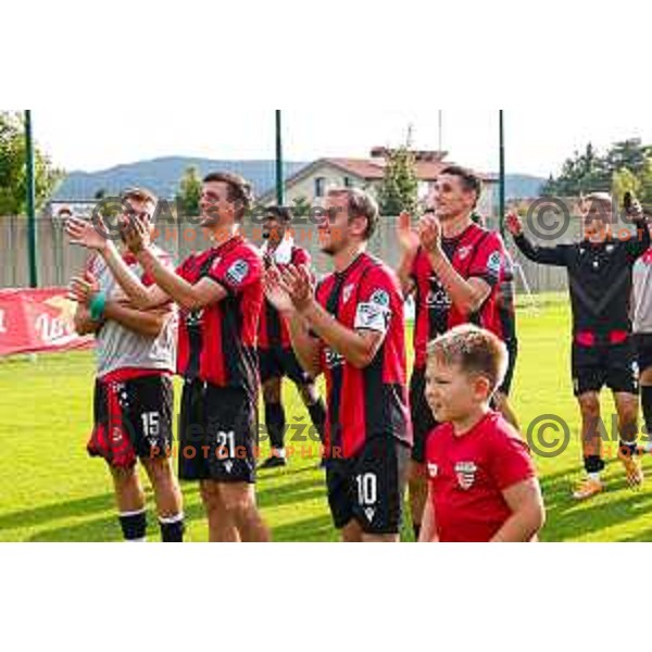 PRI in action during Prva liga Telemach 2025/2026 football match between Primorje and Aluminij in Ajdovscina, Slovenia on September 14, 2025