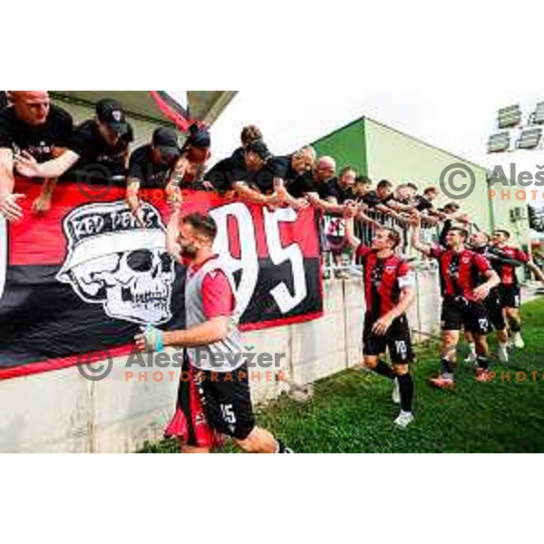 PRI in action during Prva liga Telemach 2025/2026 football match between Primorje and Aluminij in Ajdovscina, Slovenia on September 14, 2025
