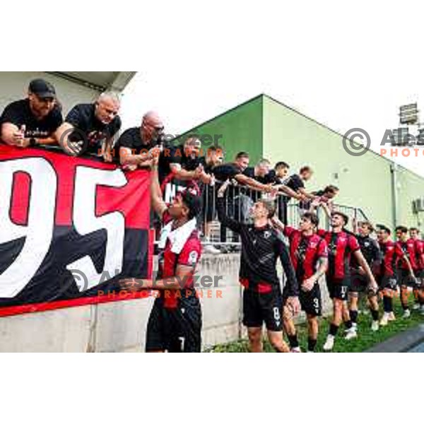 PRI in action during Prva liga Telemach 2025/2026 football match between Primorje and Aluminij in Ajdovscina, Slovenia on September 14, 2025