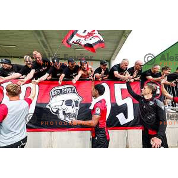 PRI in action during Prva liga Telemach 2025/2026 football match between Primorje and Aluminij in Ajdovscina, Slovenia on September 14, 2025