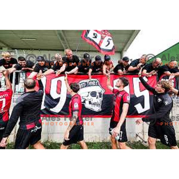 PRI in action during Prva liga Telemach 2025/2026 football match between Primorje and Aluminij in Ajdovscina, Slovenia on September 14, 2025