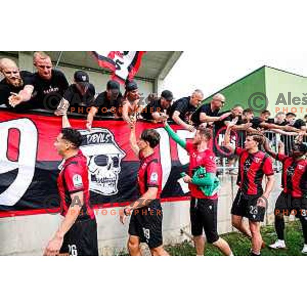 PRI in action during Prva liga Telemach 2025/2026 football match between Primorje and Aluminij in Ajdovscina, Slovenia on September 14, 2025