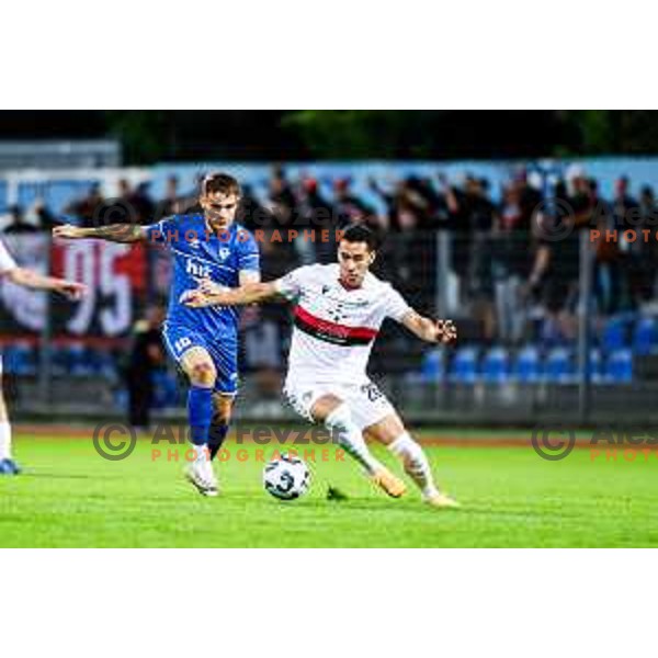 in action during Pivovarna Union Slovenian Cup football match between Gorica and Primorje in Nova Gorica, Slovenia on September 17, 2025