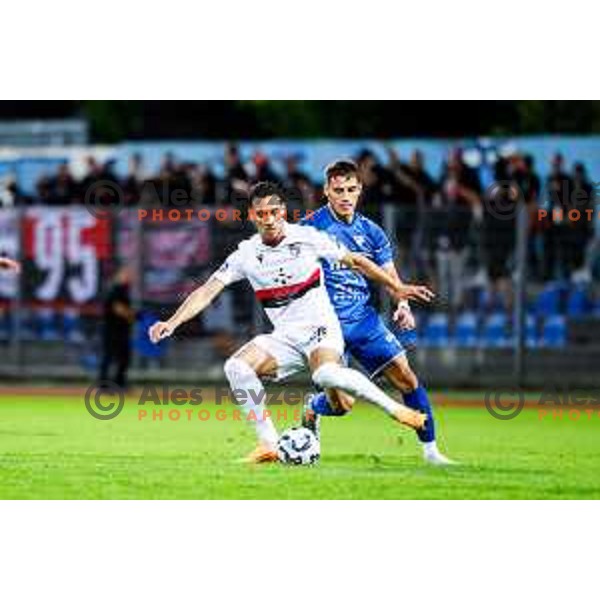 in action during Pivovarna Union Slovenian Cup football match between Gorica and Primorje in Nova Gorica, Slovenia on September 17, 2025
