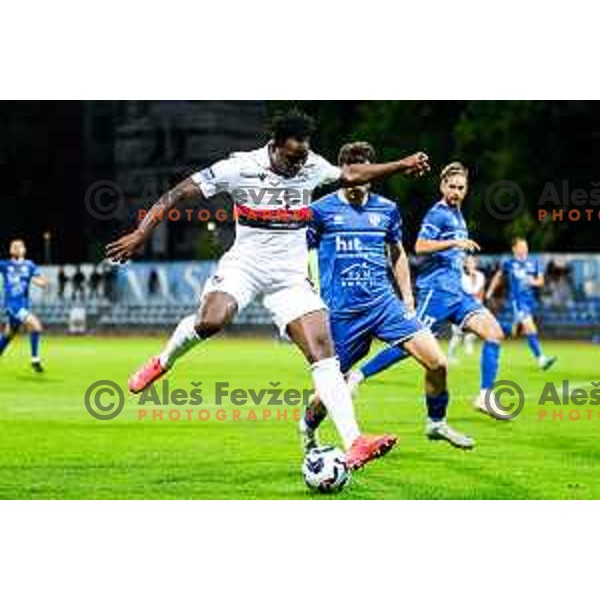 in action during Pivovarna Union Slovenian Cup football match between Gorica and Primorje in Nova Gorica, Slovenia on September 17, 2025