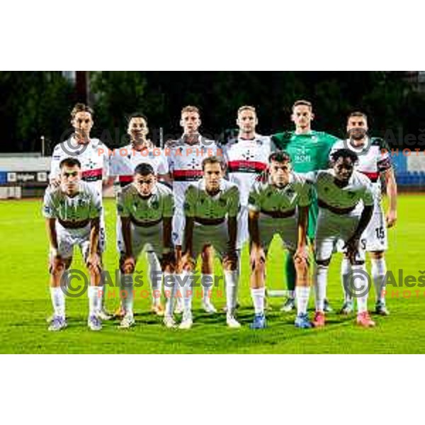 in action during second round of Pivovarna Union Slovenian Cup football match between Gorica and Primorje in Nova Gorica, Slovenia on September 17, 2025