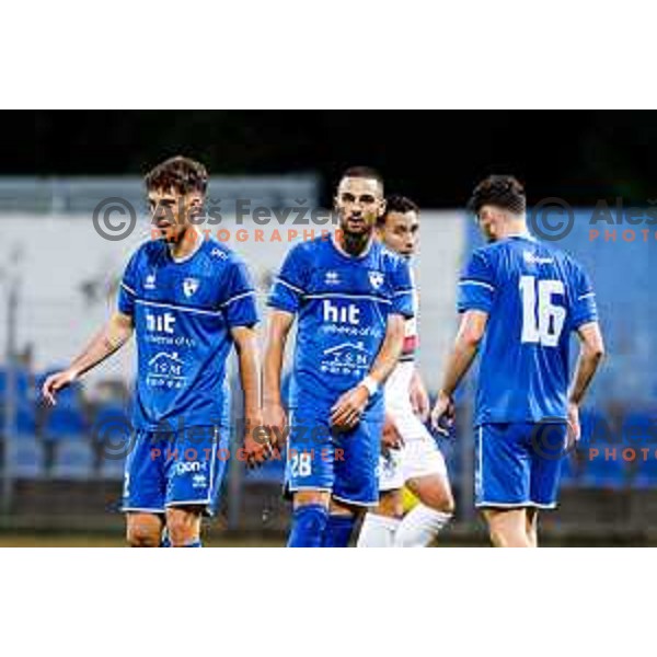 in action during second round of Pivovarna Union Slovenian Cup football match between Gorica and Primorje in Nova Gorica, Slovenia on September 17, 2025