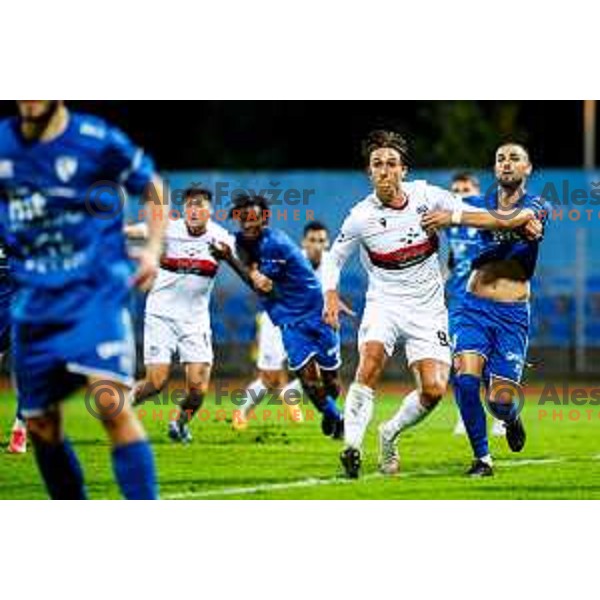 in action during second round of Pivovarna Union Slovenian Cup football match between Gorica and Primorje in Nova Gorica, Slovenia on September 17, 2025