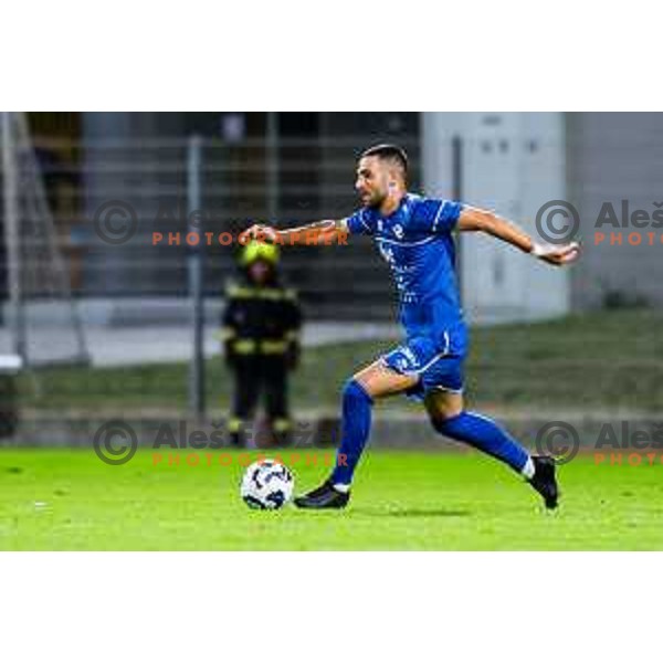 in action during second round of Pivovarna Union Slovenian Cup football match between Gorica and Primorje in Nova Gorica, Slovenia on September 17, 2025