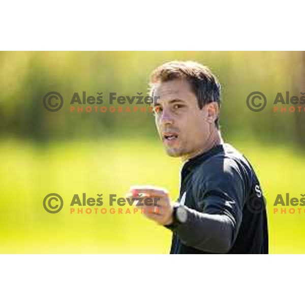 Goran Cvijanovic during friendly U16 football match between national team of Slovenia and Hungary in Radenci, Slovenia on September 18, 2025. Photo: Jure Banfi