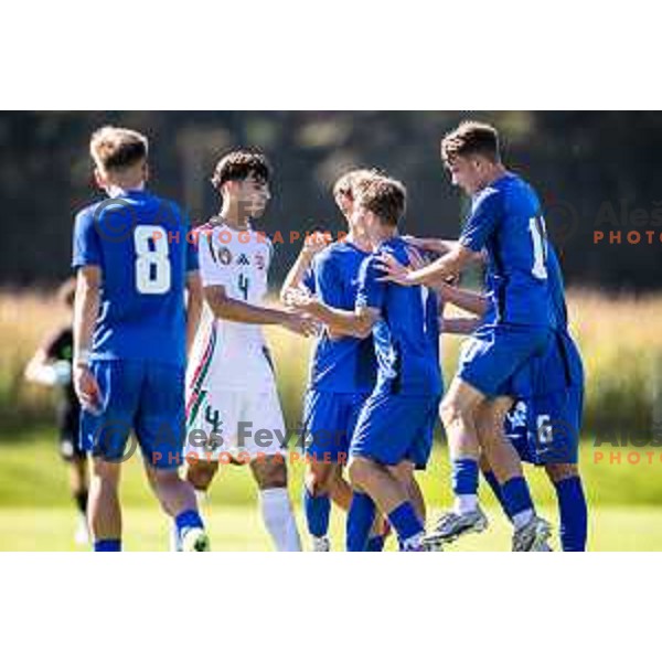 in action during friendly U16 football match between national team of Slovenia and Hungary in Radenci, Slovenia on September 18, 2025. Photo: Jure Banfi