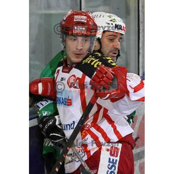 Ralph Intranuovo at ice hockey match Tilia Olimpija- KAC in EBEL league, played in Hala Tivoli, Ljubljana, Slovenia 31.10.2008 