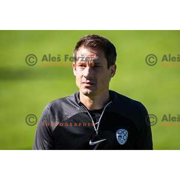 in action during friendly U16 football match between national team of Slovenia and Hungary in Radenci, Slovenia on September 18, 2025. Photo: Jure Banfi