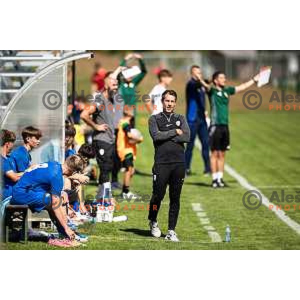 Goran Cvijanovic during friendly U16 football match between national team of Slovenia and Hungary in Radenci, Slovenia on September 18, 2025. Photo: Jure Banfi