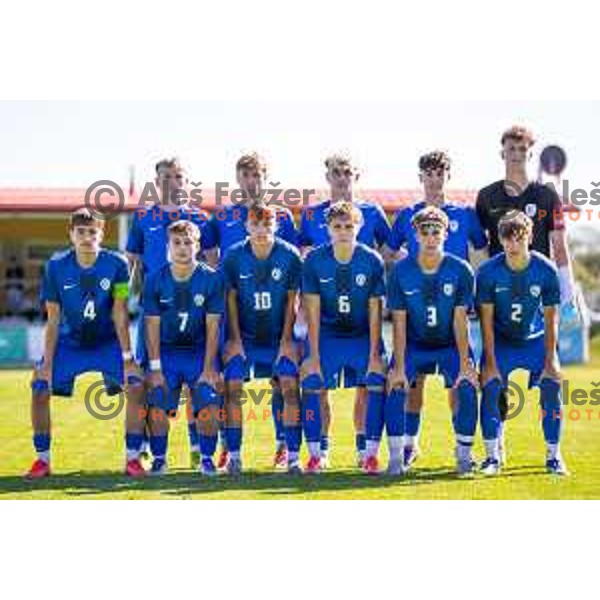in action during friendly U16 football match between national team of Slovenia and Hungary in Radenci, Slovenia on September 18, 2025. Photo: Jure Banfi