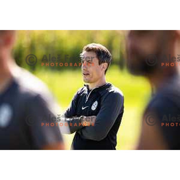 Goran Cvijanovic during friendly U16 football match between national team of Slovenia and Hungary in Radenci, Slovenia on September 18, 2025. Photo: Jure Banfi