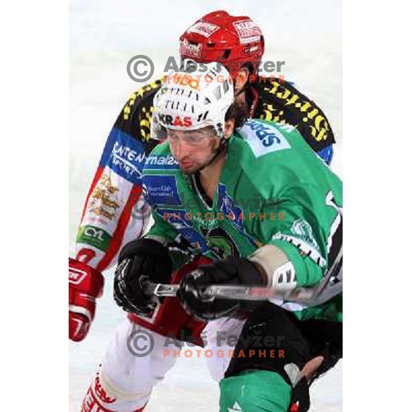 Brendan Yarema at ice hockey match Tilia Olimpija- KAC in EBEL league, played in Hala Tivoli, Ljubljana, Slovenia 31.10.2008 