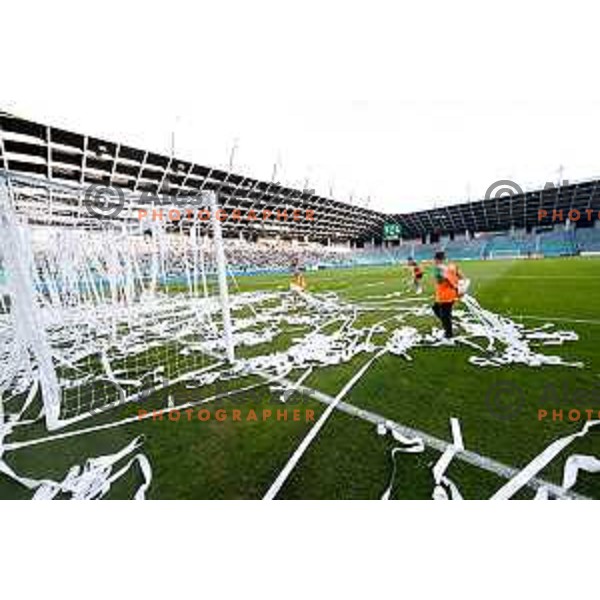 in action during Prva liga Telemach 2025/2026 football match between Olimpija and Bravo in SRC Stozice, Ljubljana, Slovenia on September 20, 2025
