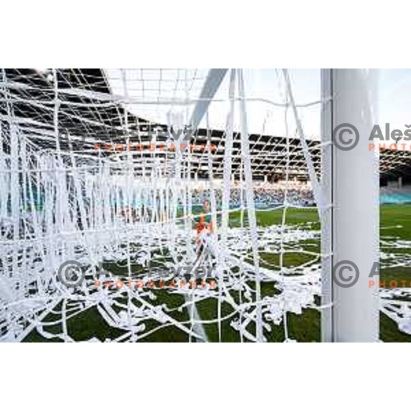 in action during Prva liga Telemach 2025/2026 football match between Olimpija and Bravo in SRC Stozice, Ljubljana, Slovenia on September 20, 2025