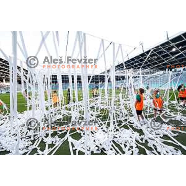 in action during Prva liga Telemach 2025/2026 football match between Olimpija and Bravo in SRC Stozice, Ljubljana, Slovenia on September 20, 2025