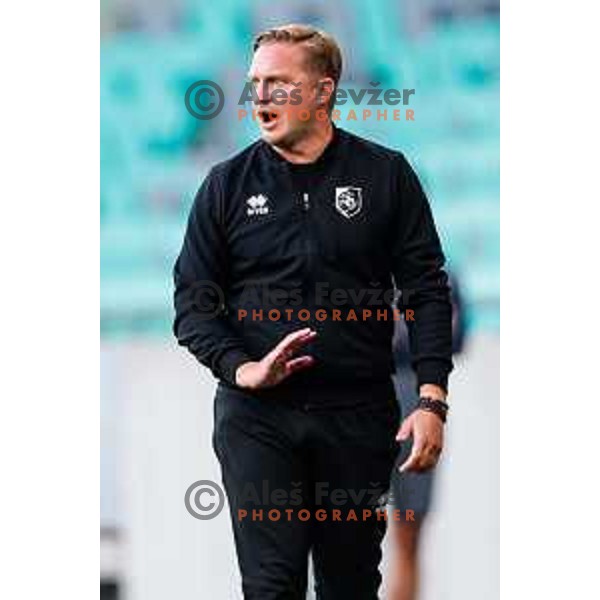 in action during Prva liga Telemach 2025/2026 football match between Olimpija and Bravo in SRC Stozice, Ljubljana, Slovenia on September 20, 2025