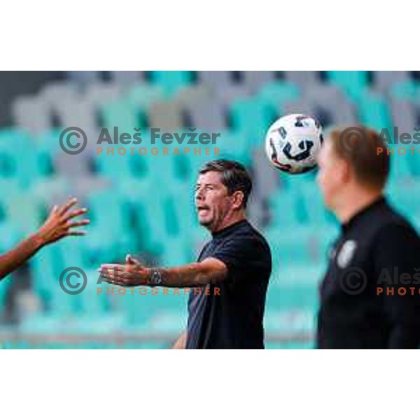 in action during Prva liga Telemach 2025/2026 football match between Olimpija and Bravo in SRC Stozice, Ljubljana, Slovenia on September 20, 2025