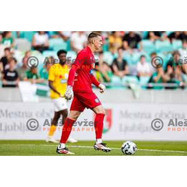 in action during Prva liga Telemach 2025/2026 football match between Olimpija and Bravo in SRC Stozice, Ljubljana, Slovenia on September 20, 2025