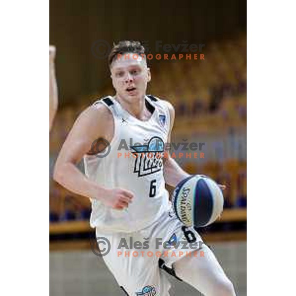 in action during friendly basketball match between Ilirija (SLO) and NKA Universitas Pecs (HUN) in Tivoli Hall, Ljubljana, Slovenia on September 20, 2025