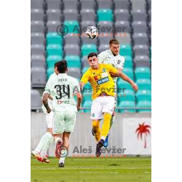 Aldin Jakupovic in action during Prva liga Telemach 2025/2026 football match between Olimpija and Bravo in SRC Stozice, Ljubljana, Slovenia on September 20, 2025