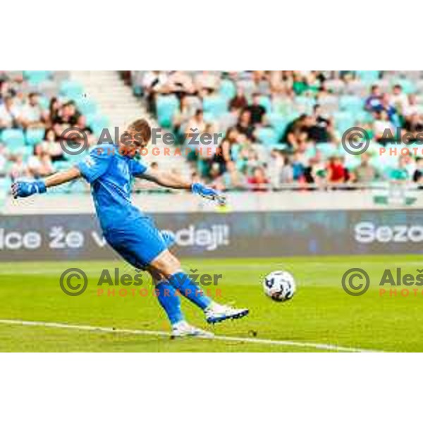 in action during Prva liga Telemach 2025/2026 football match between Olimpija and Bravo in SRC Stozice, Ljubljana, Slovenia on September 20, 2025