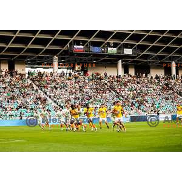 in action during Prva liga Telemach 2025/2026 football match between Olimpija and Bravo in SRC Stozice, Ljubljana, Slovenia on September 20, 2025