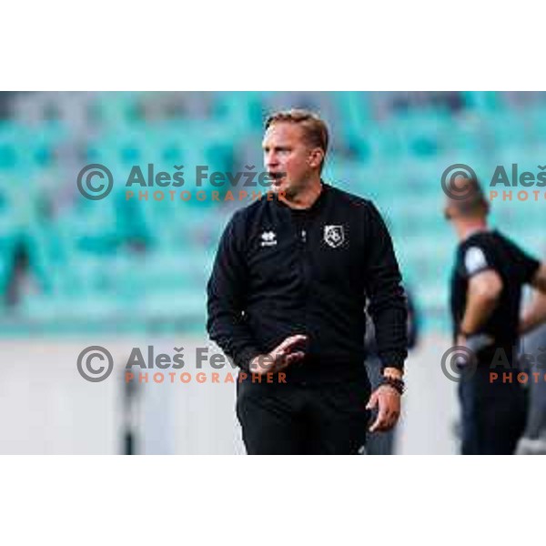 in action during Prva liga Telemach 2025/2026 football match between Olimpija and Bravo in SRC Stozice, Ljubljana, Slovenia on September 20, 2025
