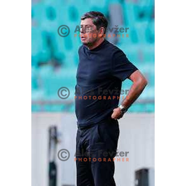 in action during Prva liga Telemach 2025/2026 football match between Olimpija and Bravo in SRC Stozice, Ljubljana, Slovenia on September 20, 2025