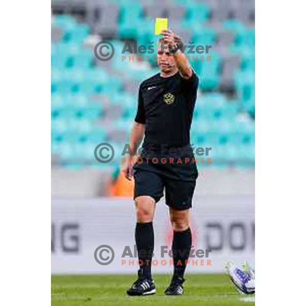 in action during Prva liga Telemach 2025/2026 football match between Olimpija and Bravo in SRC Stozice, Ljubljana, Slovenia on September 20, 2025