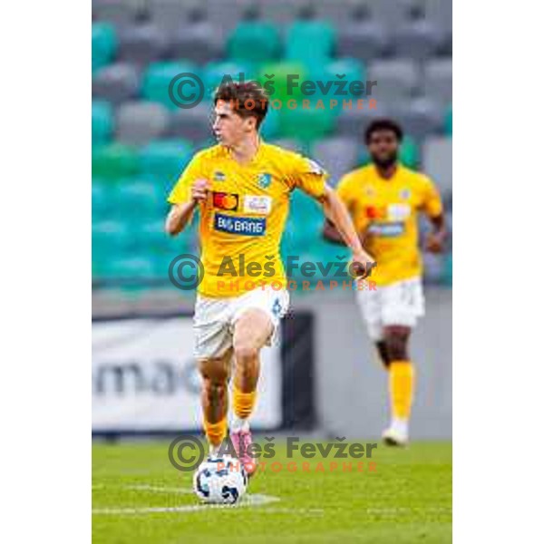 in action during Prva liga Telemach 2025/2026 football match between Olimpija and Bravo in SRC Stozice, Ljubljana, Slovenia on September 20, 2025