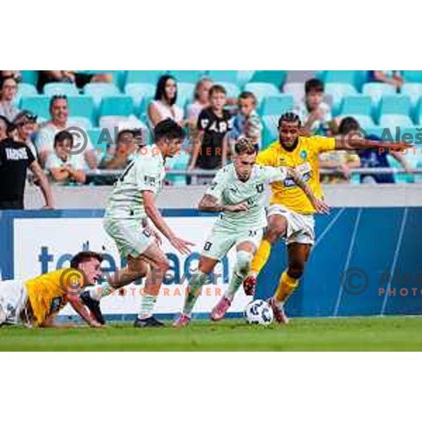 in action during Prva liga Telemach 2025/2026 football match between Olimpija and Bravo in SRC Stozice, Ljubljana, Slovenia on September 20, 2025