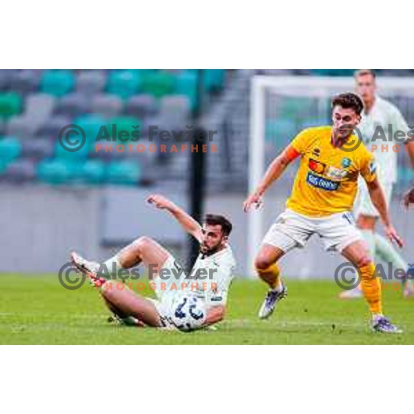 Martin Pecar in action during Prva liga Telemach 2025/2026 football match between Olimpija and Bravo in SRC Stozice, Ljubljana, Slovenia on September 20, 2025