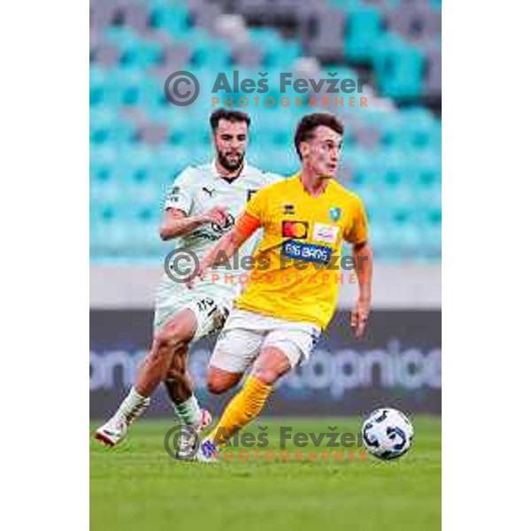 Martin Pecar in action during Prva liga Telemach 2025/2026 football match between Olimpija and Bravo in SRC Stozice, Ljubljana, Slovenia on September 20, 2025