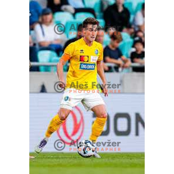 Martin Pecar in action during Prva liga Telemach 2025/2026 football match between Olimpija and Bravo in SRC Stozice, Ljubljana, Slovenia on September 20, 2025