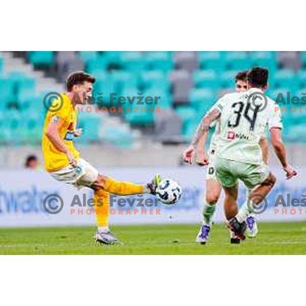 Martin Pecar in action during Prva liga Telemach 2025/2026 football match between Olimpija and Bravo in SRC Stozice, Ljubljana, Slovenia on September 20, 2025