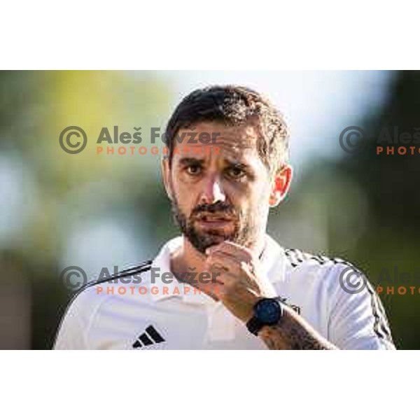 Radomir Djalovic, head coach of NK Maribor during Prva liga Telemach 2025/26 football match between NK Aluminij and NK Maribor in Sportni park Kidricevo, Slovenia on September 19, 2025. Photo: Jure Banfi