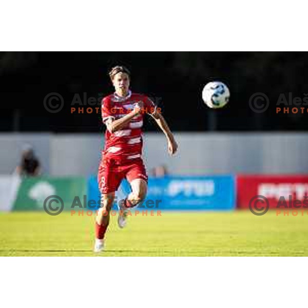 Adriano Bloudek in action during Prva liga Telemach 2025/26 football match between NK Aluminij and NK Maribor in Sportni park Kidricevo, Slovenia on September 19, 2025. Photo: Jure Banfi