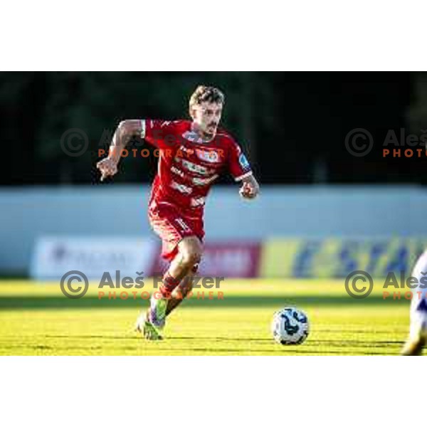 Emir Saitoski in action during Prva liga Telemach 2025/26 football match between NK Aluminij and NK Maribor in Sportni park Kidricevo, Slovenia on September 19, 2025. Photo: Jure Banfi