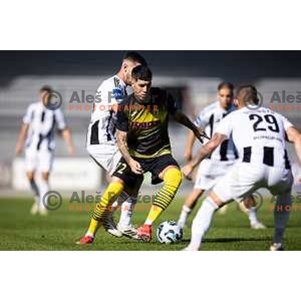 Dejan Vokic in action during Prva liga Telemach 2025/26 football match between NK Mura and NK Kalcer Radomlje in Fazanerija, Murska Sobota, Slovenia on September 21, 2025. Photo: Jure Banfi