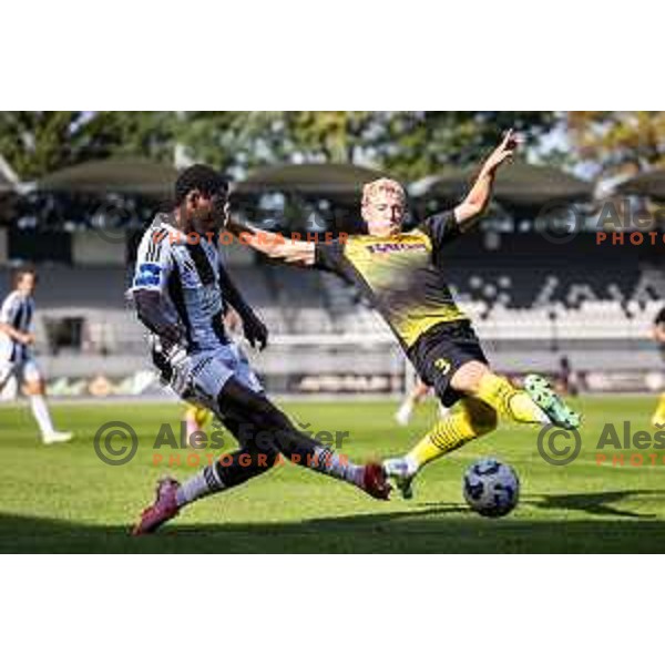 Faad Sana in action during Prva liga Telemach 2025/26 football match between NK Mura and NK Kalcer Radomlje in Fazanerija, Murska Sobota, Slovenia on September 21, 2025. Photo: Jure Banfi