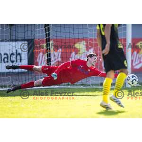 Samo Pridigar in action during Prva liga Telemach 2025/26 football match between NK Mura and NK Kalcer Radomlje in Fazanerija, Murska Sobota, Slovenia on September 21, 2025. Photo: Jure Banfi