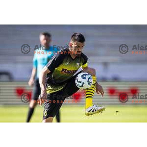 Ognjen Gnjatic in action during Prva liga Telemach 2025/26 football match between NK Mura and NK Kalcer Radomlje in Fazanerija, Murska Sobota, Slovenia on September 21, 2025. Photo: Jure Banfi